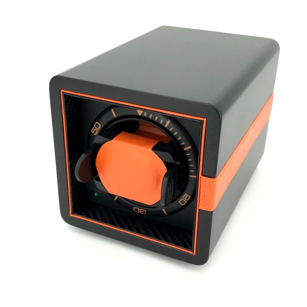 Rotatif pour 1 montre | Édition noir mat orange