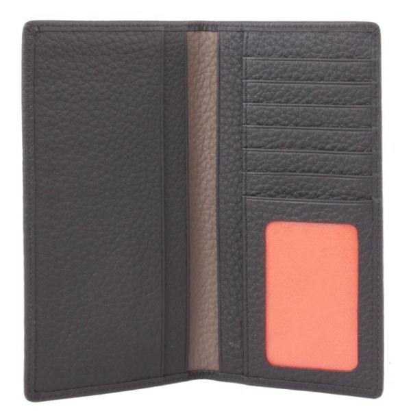 Slim, vertical credit-cards holder for cheques + ID-pass