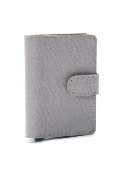 RFID-safe Tech-Wallet in molegrey leather